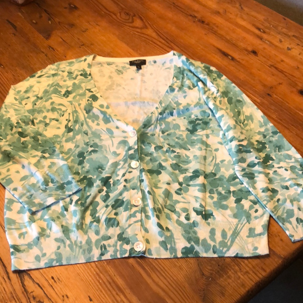 Talbots printed sweater L